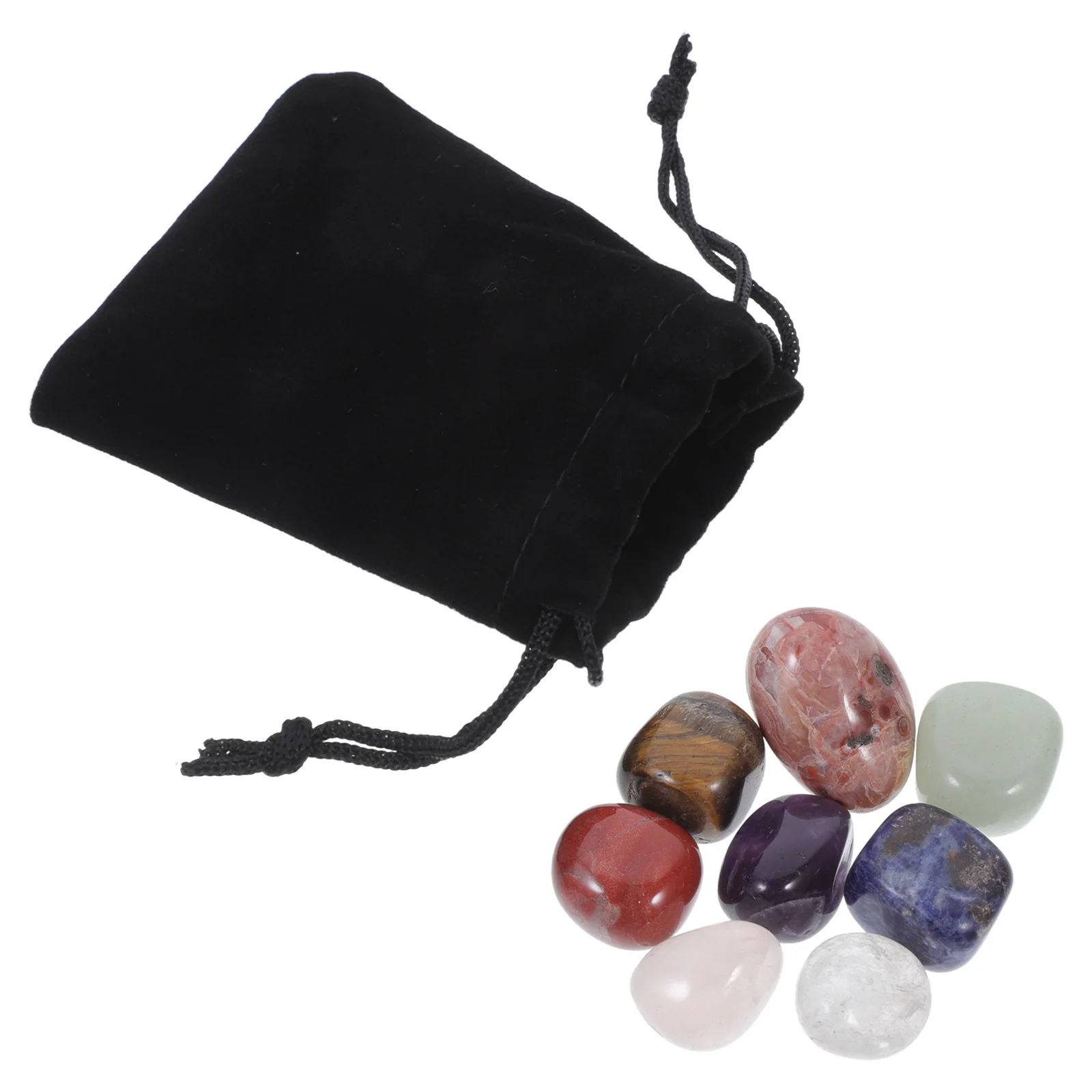 

1Set Natural Red Agate Decorative Stones Multi-Color Flowerpot Stones Polished Rocks for Home Office Garden Decor