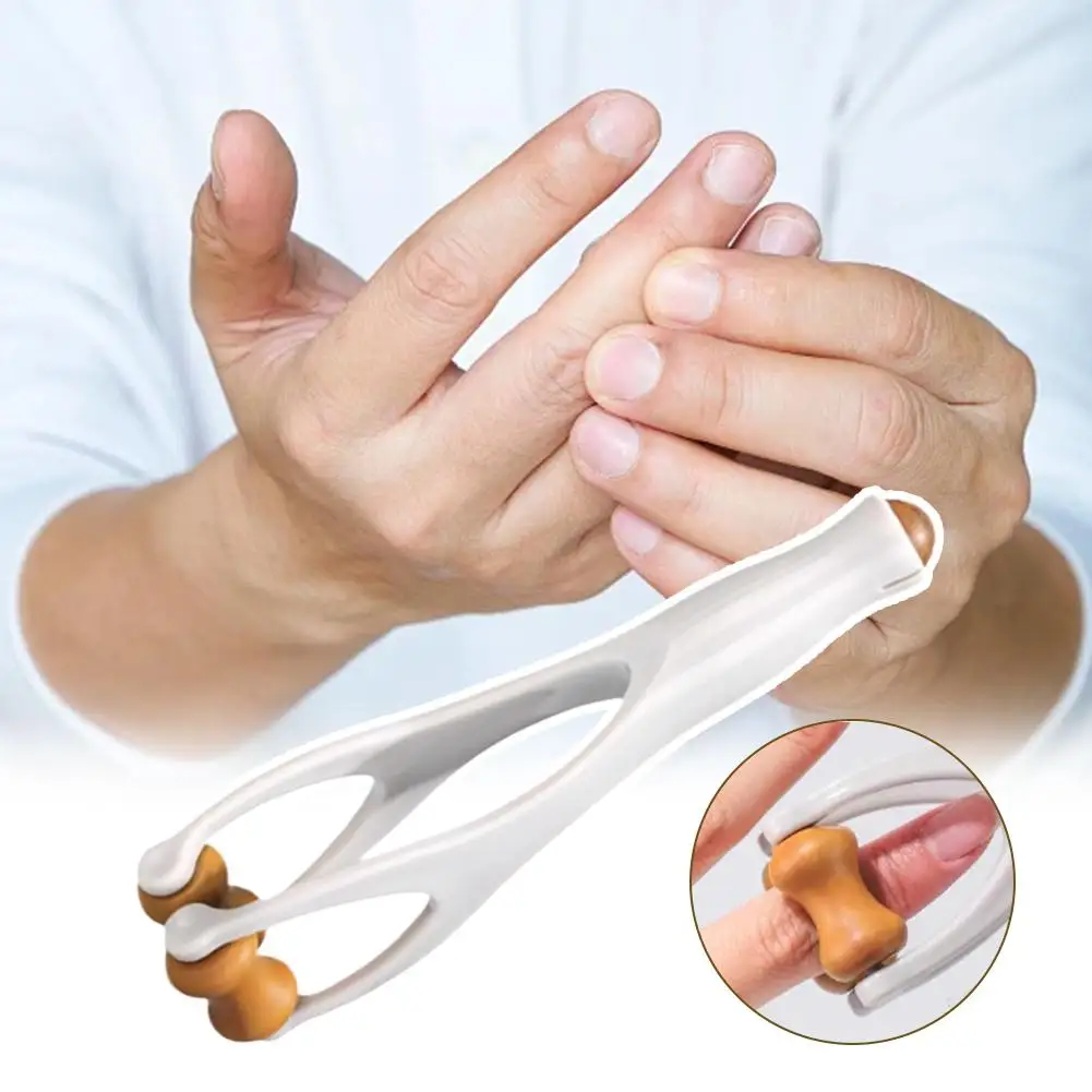 Dual-Row Roller Finger Massager, Multifunctional Hand Acupoint Massager for Joint Relaxation & Fatigue Relief