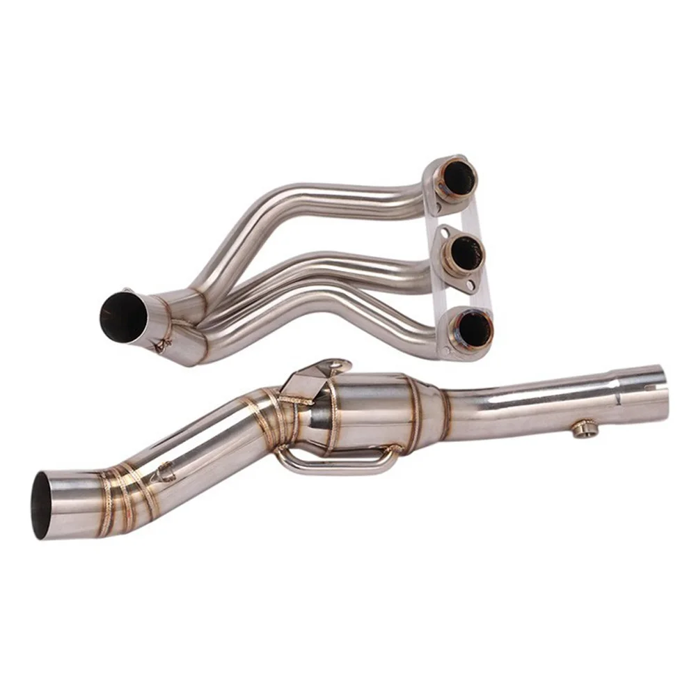 لياماها MT09 2020-2023 نظام العادم الكامل رأس ربط الأنابيب الخمار نصائح زلة أنابيب العادم #4