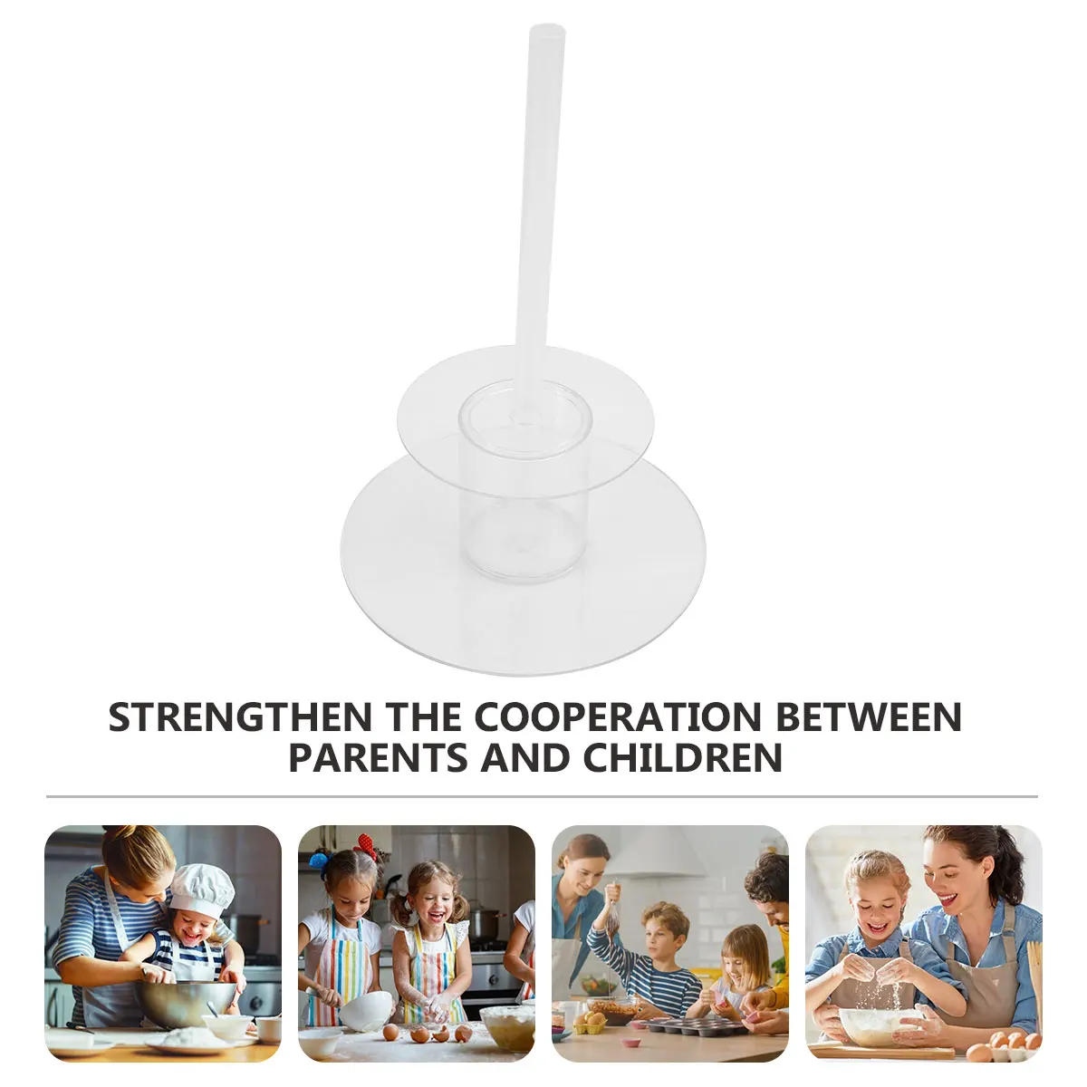 

Creative Fully Transparent Plastic Cake Stand Layers DIY Decor Household Baking Tools Simple Props Tough Holders Shape