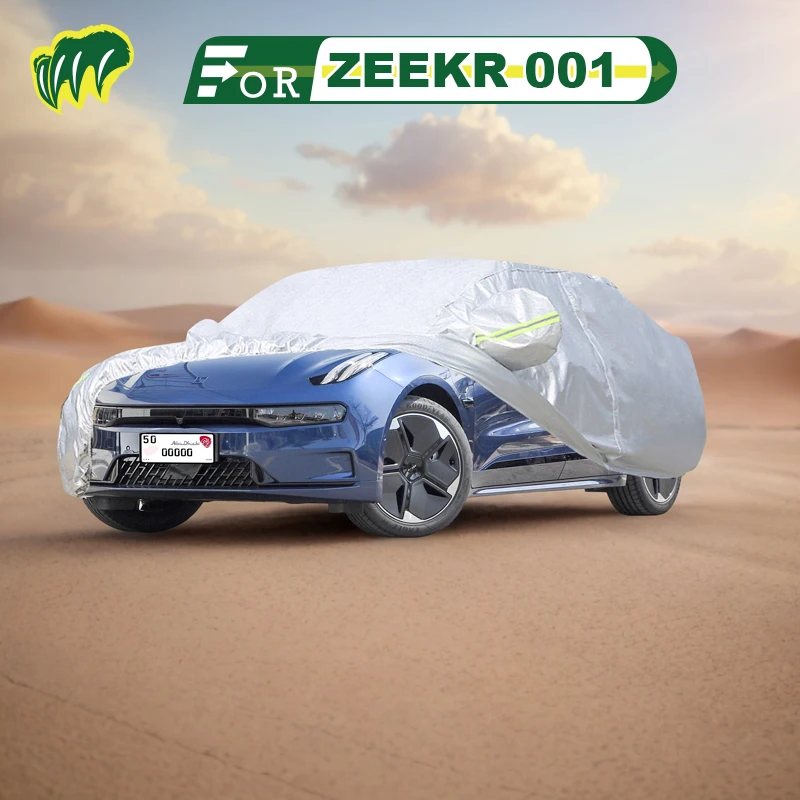 

For ZEEKR 001 ME Hatchback Car Cover Waterproof Outdoor Cover Sun Rain Protection with Lock and Zipper Door