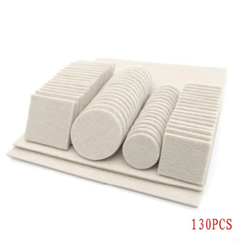 77JB Felt Pads 80/130pcs Hard and Uneven Surfaces Prevent from Scratches