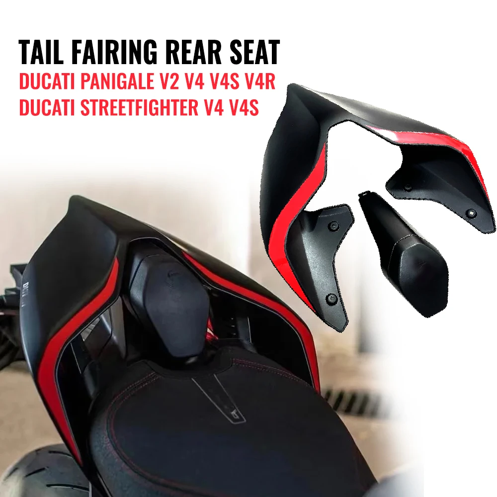 

Rear Seat Tail Cover Fairing For Ducati Panigale V4 V4S V4R V2 and Streetfighter V4 V4s Hump Cowling Single Core Accessories