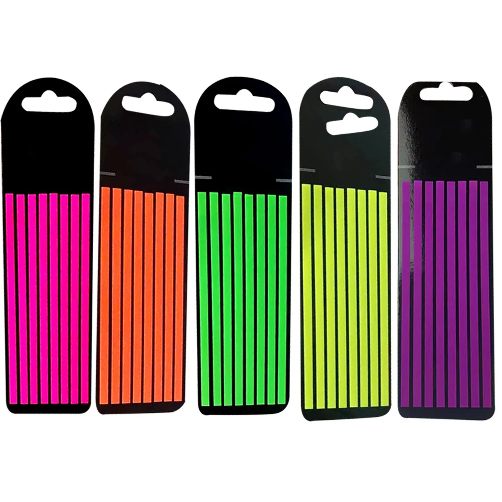 

5 Sheets Fluorescent Index Tabs Clear Professional Reading Strips Portable Household Sentence Markers for Focus Visual Tracking