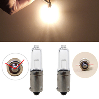 2Pcs H21w Halogen Bulb Standby Lamp Fog Light Car Light Flat Foot Tilt Foot White Light 12V 1.9A 250LM