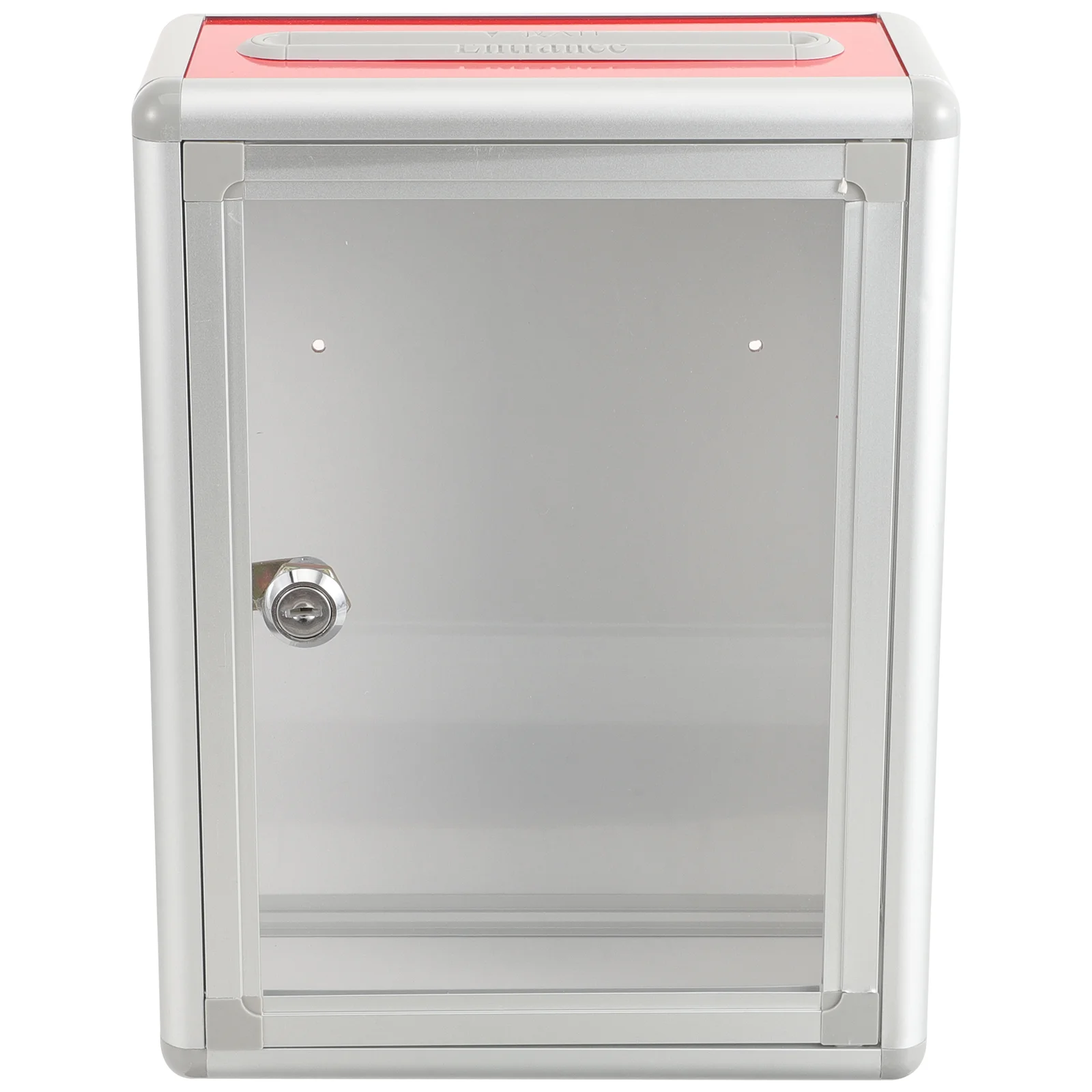 

Donation Bins Letter Post Container Collection Box Aluminum Alloy Lottery Case Office