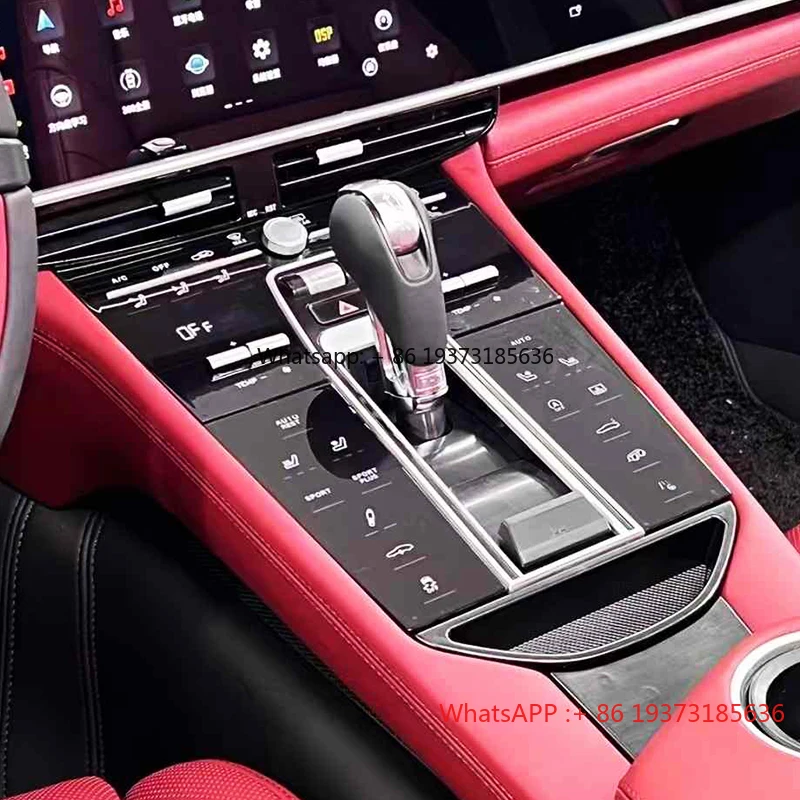For Porsche 2010-2016 Panamera 970 Car Modification Central Control Panel Upgrade Shift Knob Shift Button