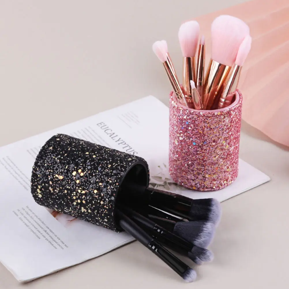 

Креативный органайзер для кистей для макияжа, настольный контейнер для хранения косметики, карандашей для глаз, бровей, ручек, канцелярских принадлежностей, для туалетного столика