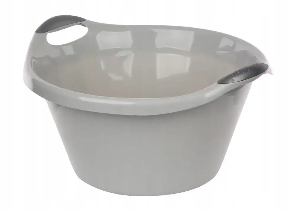 Plastic kom grote was 15L 44cm Grijs