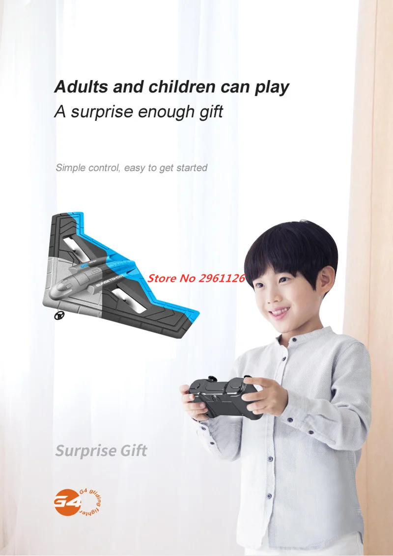 4K WIFI FPV Plane Gliding Aircraft 2.4G EPP Foam RC Dron Remote Control Airplane Flight Toys with Fixed Height Plane Hovering