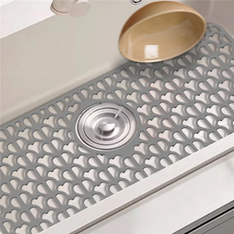 

-FQYL Kitchen Sink Mats For Kitchen Sink, 26Inch X 14Inch Sink Mat Grid For Bottom Of Stainless Steel Porcelain Sink