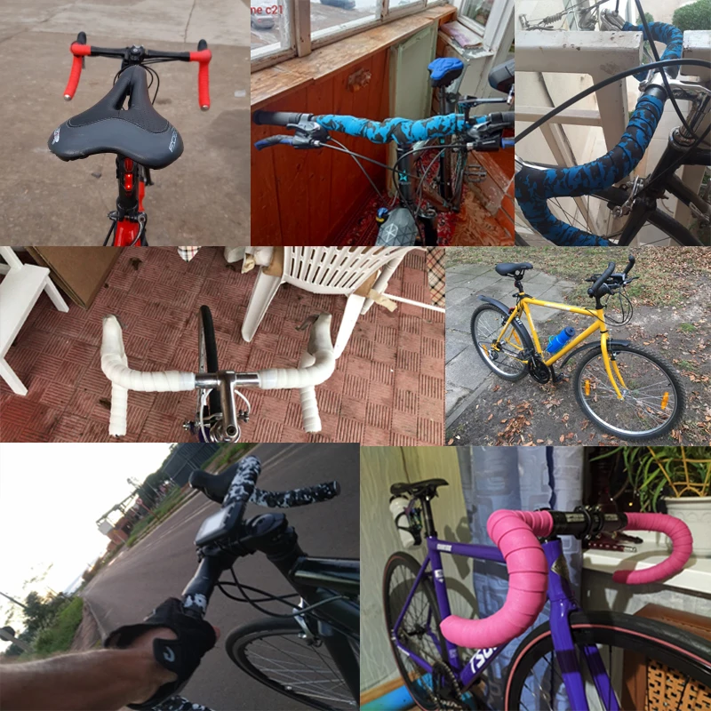 Fahrradlenkerband, EVA-Griffe, Schwamm-Fahrradgriff-Griffband, rutschfestes Radfahren-Lenkerband, Multi Camoflague – Detail 1
