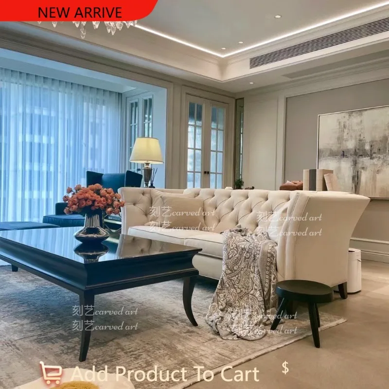 

Living room household light luxury high-end rectangular coffee table modern coffee table G1218