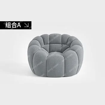 hot sale Modern simple fabric art special-shaped sofa villa art furniture curved sofa - view 4