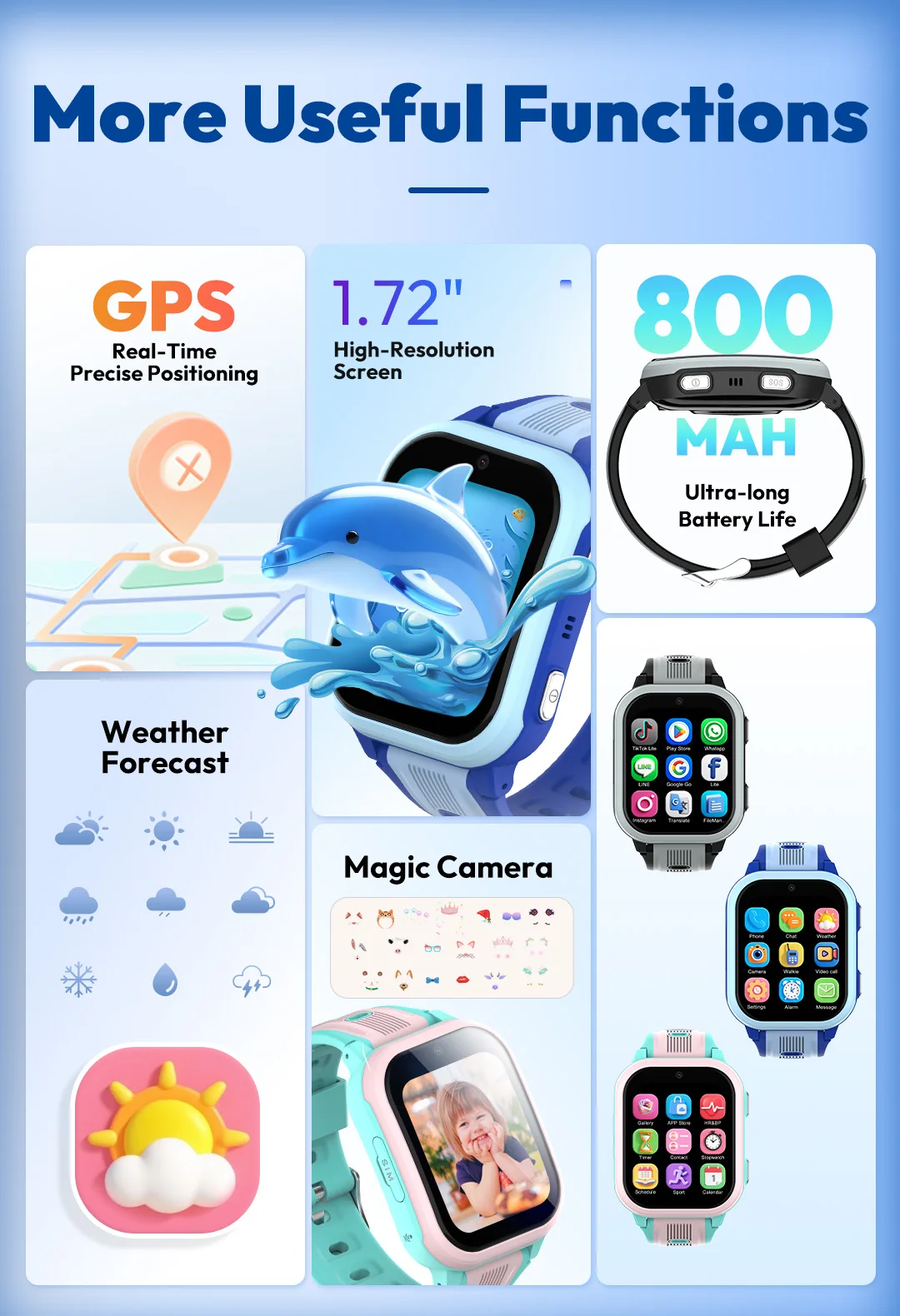 Smartwatch KT41 - Orologio Tel - Smartwatch Watches Gift For Boys With Gps recensione e prezzo