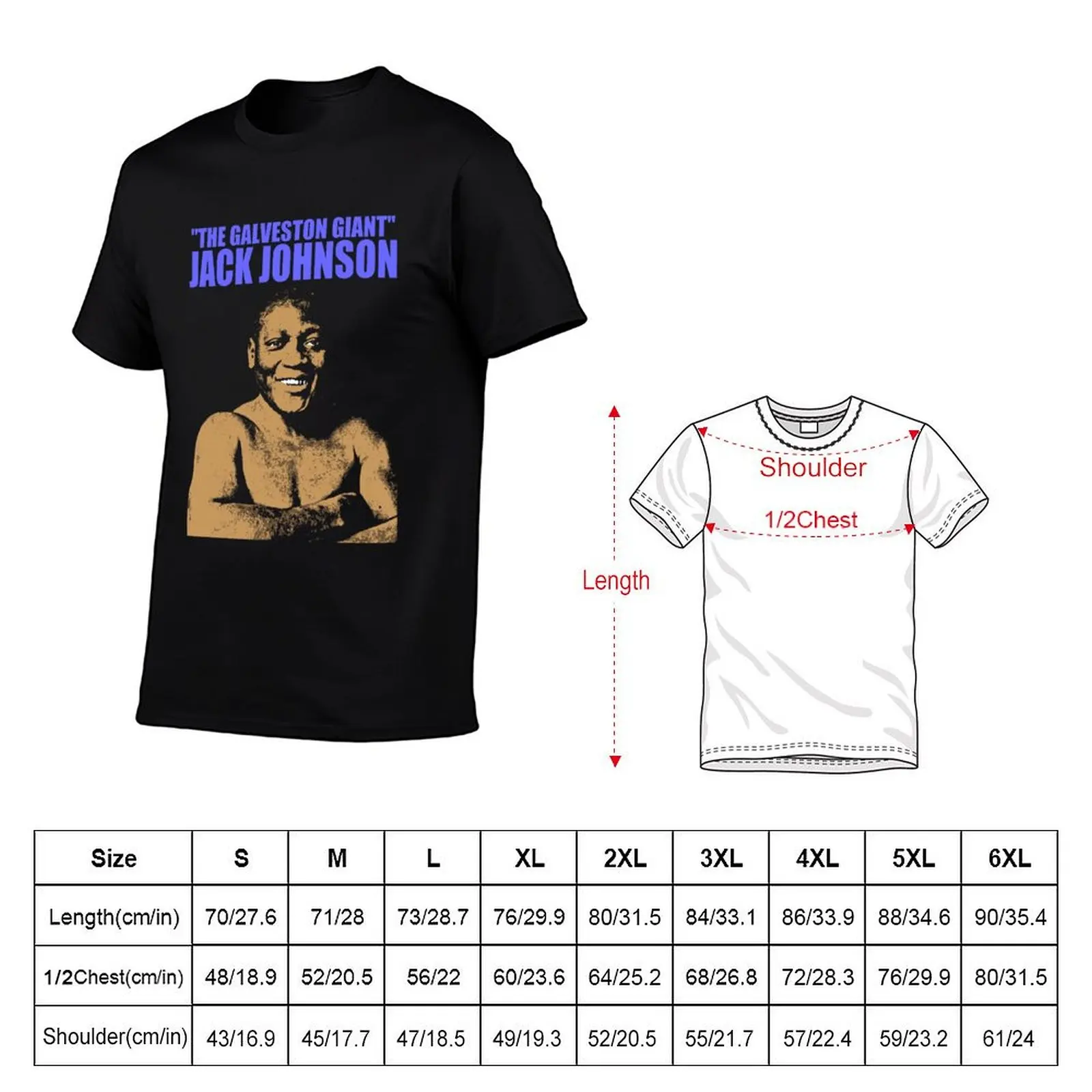 JACK JOHNSON (THE GALVESTON GIANT)-2 T-Shirt Soft Lightweight Cotton T-Shirt