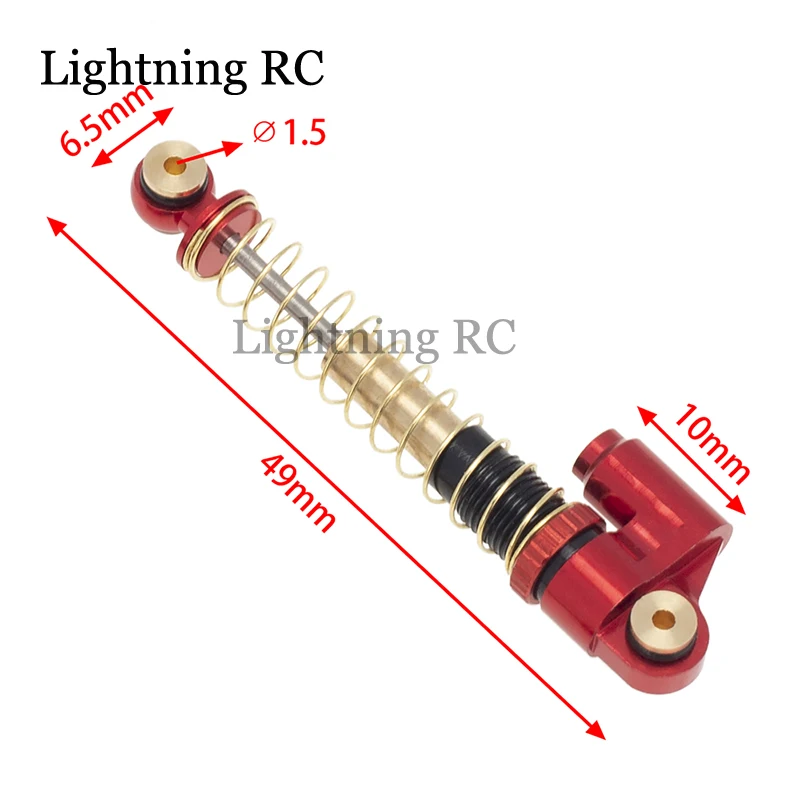 

Metal Shock Absorber Lengthen 43-48mm For 1/24 RC Car SCX24 Wrangler 90081 C10