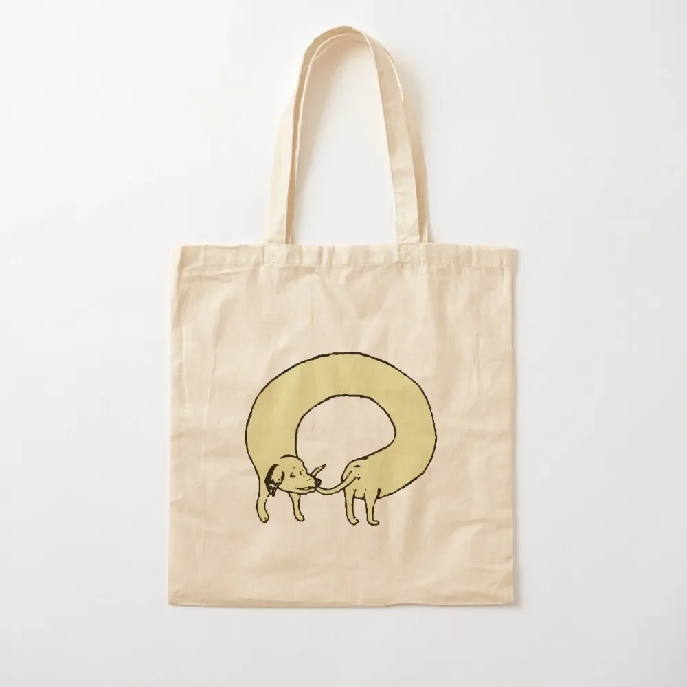 Yellow Donut Doggo Tote Bag sacs de shopping shopping bag logo bags for women tote bags cloth bags