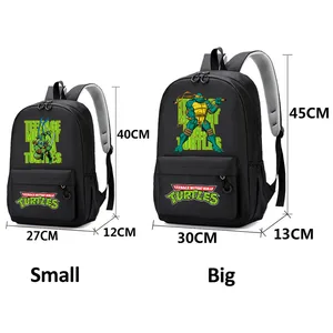 حقائب ظهر طلابية سلاحف النينجا المتحولة في سن المراهقة ، حقائب مدرسية سلع أنيمي ، سعة كبيرة ، حقيبة كتب للأطفال ، هدايا اللوازم المدرسية ، صبي ، فتاة أفضل 8 مبيعا نينجا سلحفاة حقيبة ظهر - No3