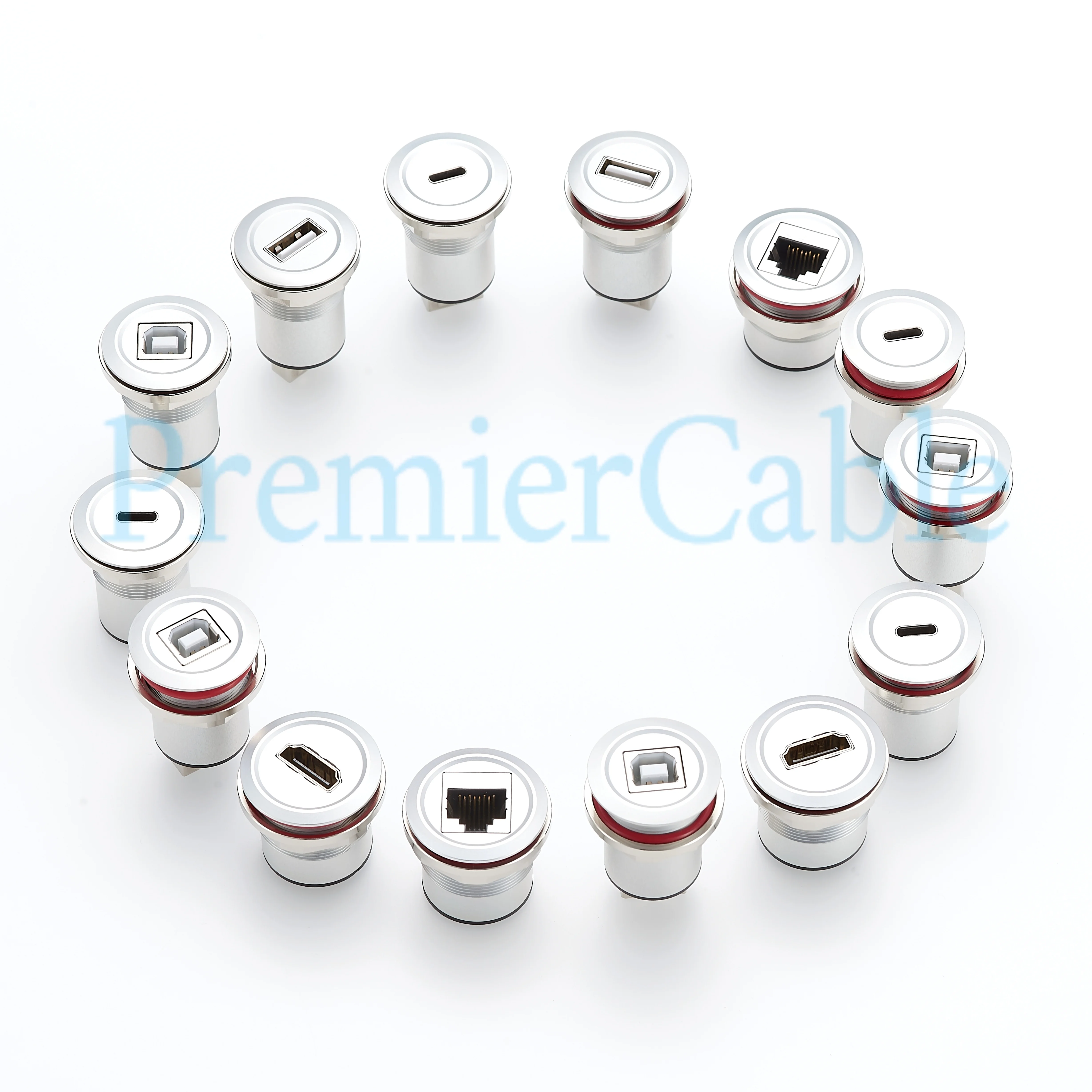 RJ45 8P8C Einbau-Steckverbinder 1Gbps CAT6 Ethernet Buchse-zu-Buchse LAN-Netzwerk-Durchgangskoppler Schottanschluss – Detail 2