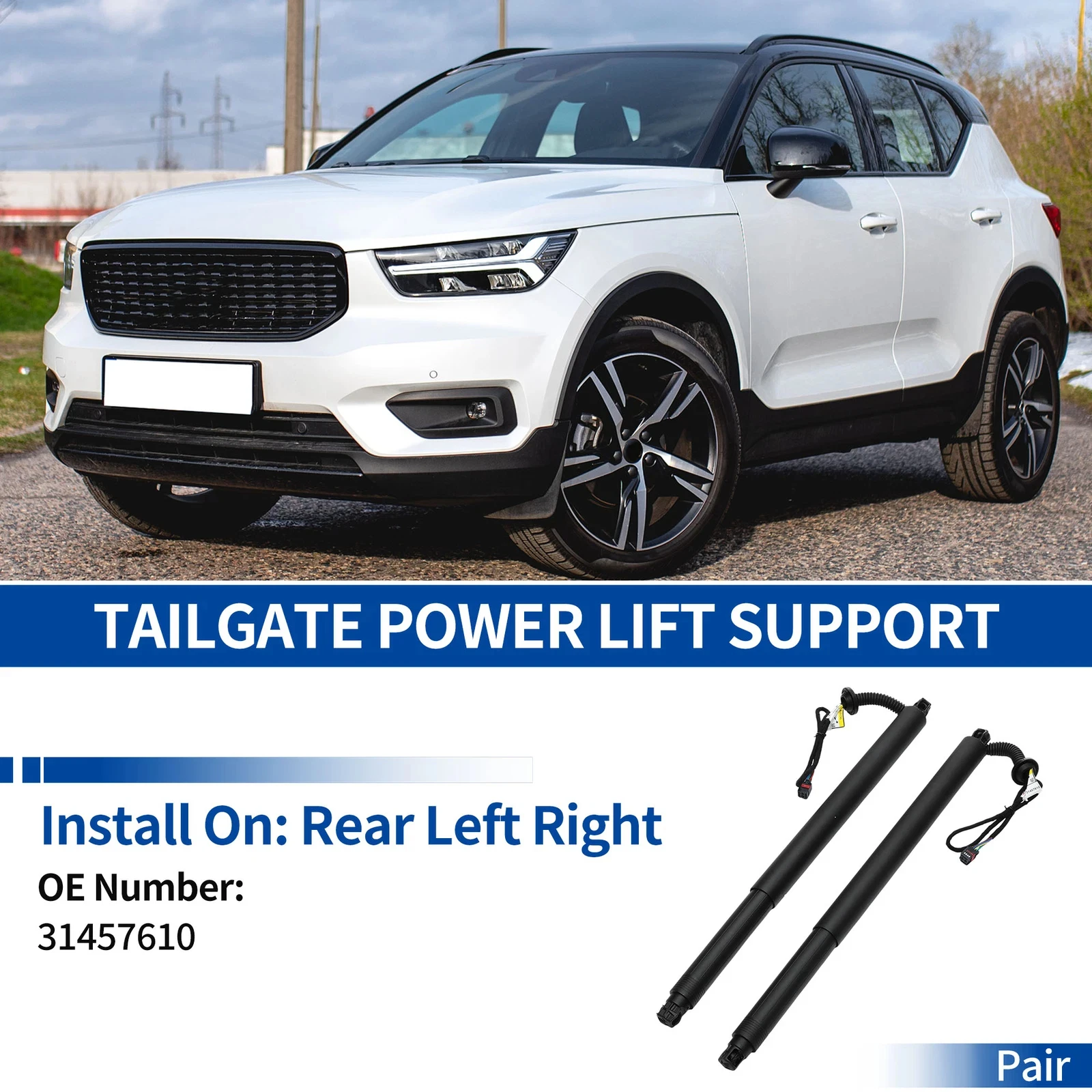 

31690604 31457610 Электрическая поддержка подъема для Volvo XC90 2014 2015 2016-2017 2018 2019, задняя дверь багажника, поддержка электроподъемника