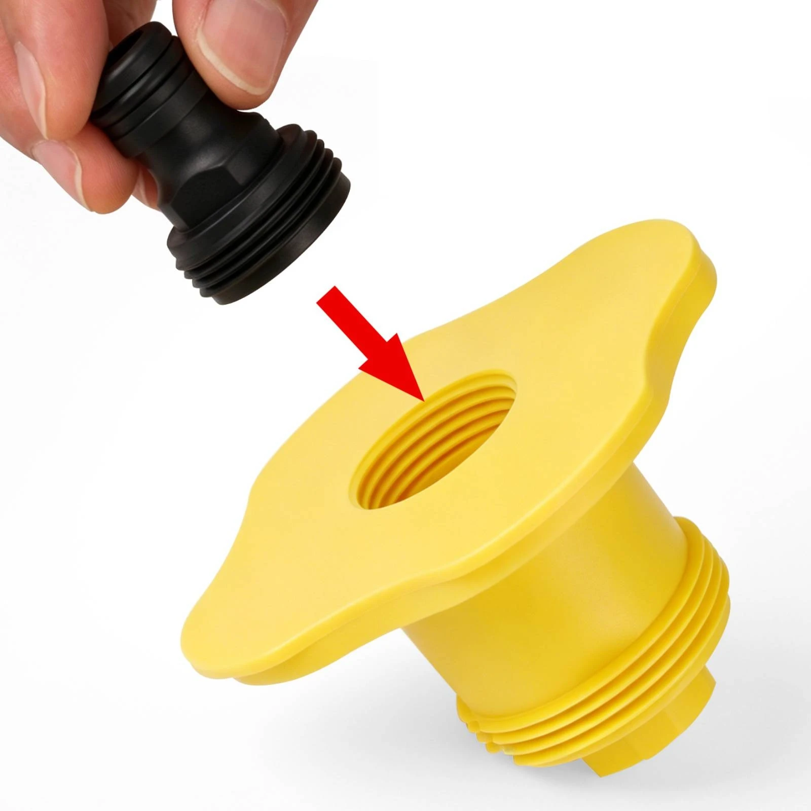 Deck Fill Connector with Key Universal Deck Water Fill Adapter Replacement Key Standard Hardware Hex for Boat Owners