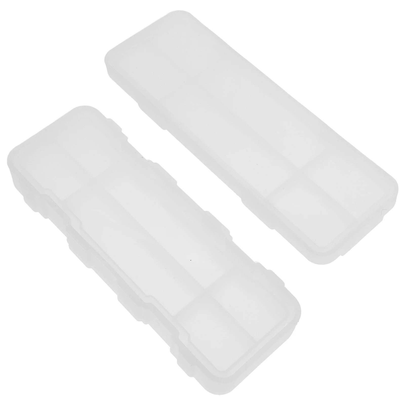

2pcs Stationery Box Mold Reusable Silicone Pen Holder Molds Casting Clay Diy Crafts Jewelry Accessories Flexible Epoxy