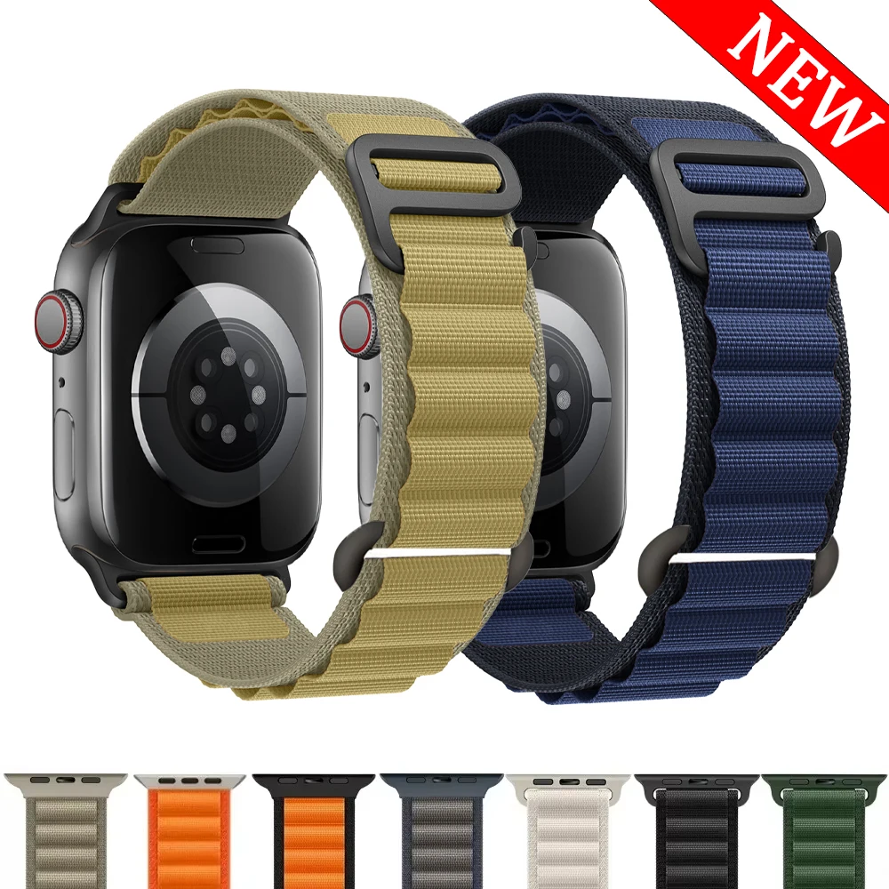 Alpine Straps For apple watch Ultra 2 band 49mm 44mm 45mm 40mm 38mm 41mm Nylon bracelet iwatch series 10 9 3 6 7 8 se 42mm 46mm