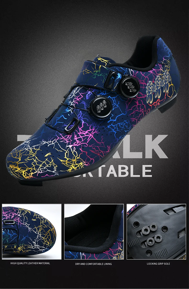 Professionelle Radfahren Schuhe Rennrad Männer Racing Wettbewerb Self-Locking Geschwindigkeit Fahrrad Turnschuhe Frauen SPD Stollen Radfahren Schuhe – Detail 9