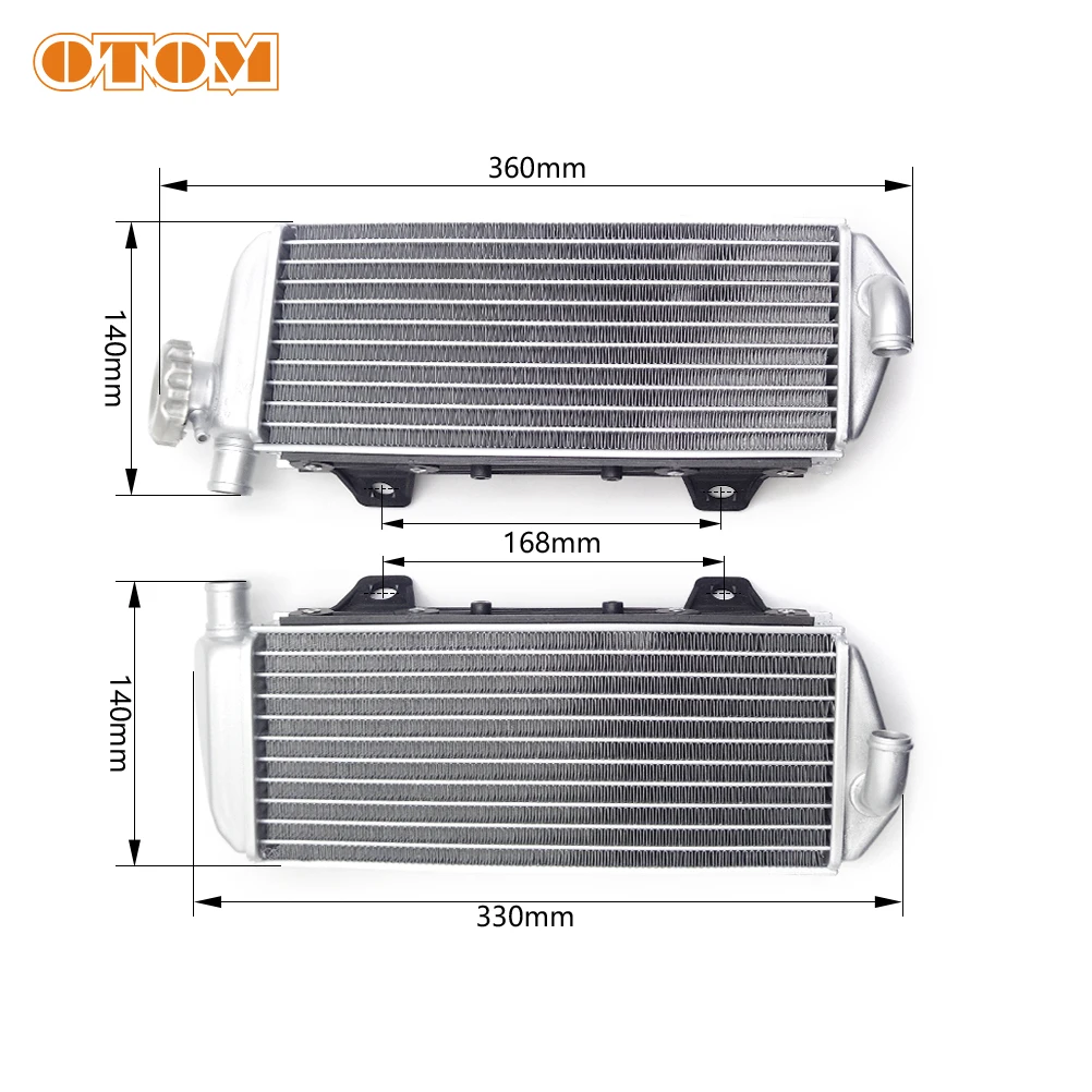 Motorcycle Radiator Aluminum Left Right Water Tank Engine Cooling Cooler For KTM HUSQVARNA GASGAS 2019-2023 4 Stroke Off-road