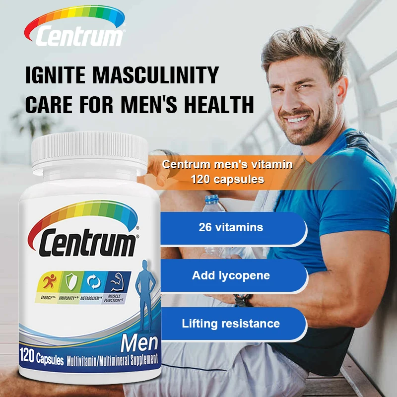 Men\'s Multivitamin To Support Metabolism, Energy Levels, Muscle Function and The Immune System