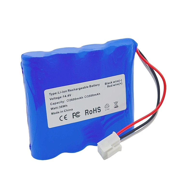 14.4V 14.8V 2600mAh 3500mAh 18650 4S1P Rechargeable Li-ion Battery Pack For Electrocardiograph EDAN HY-LB-102 SE-600 SE-1200