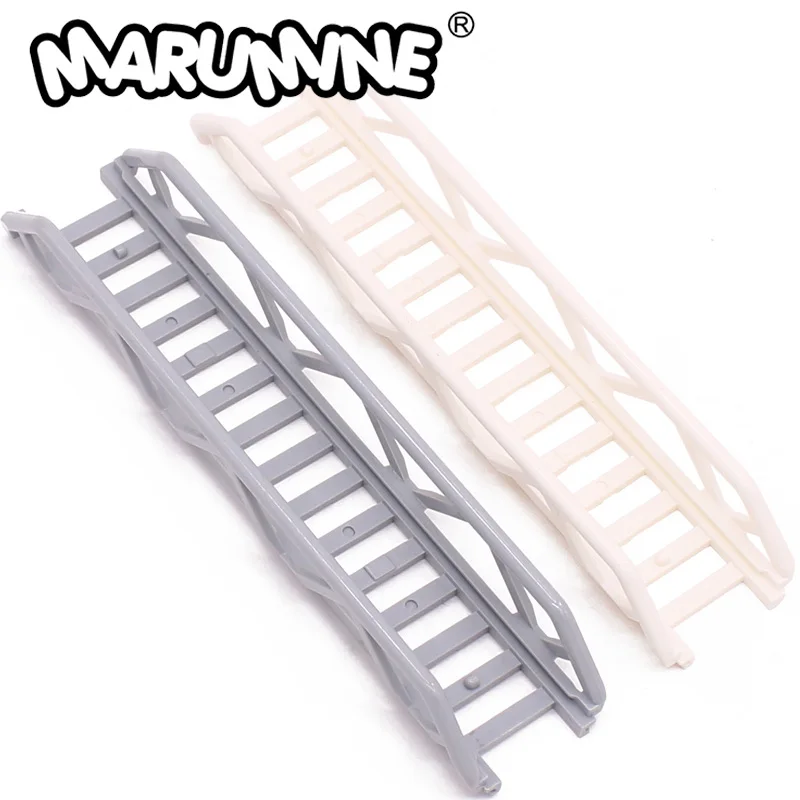 Marumine MOC 5PCS Brick Fire Truck Telescopic Ladder Track Compatible 11299 Building Block Scene Assembly DIY Bulk Accessories