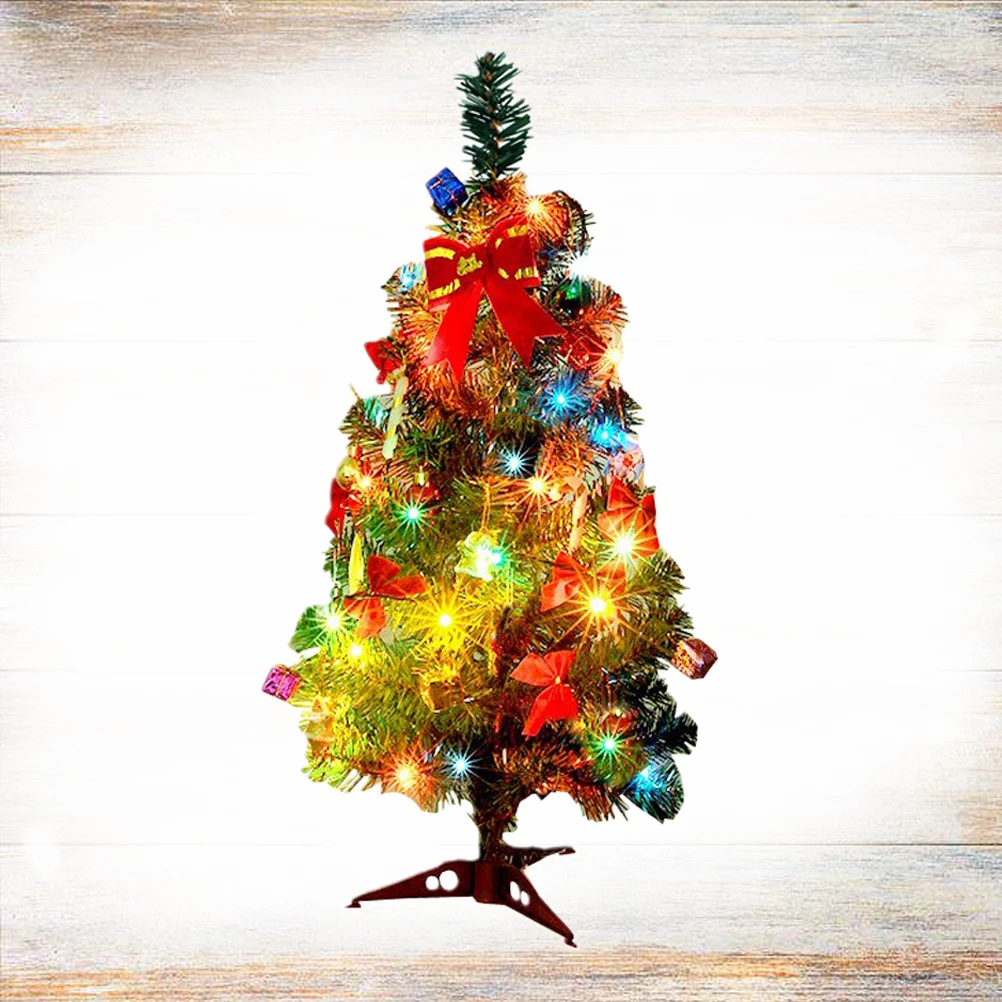 

25 Pcs Mini Christmas Tree Set Xmas Party Ornament Desktop Gift Decoration Ornaments Miniature