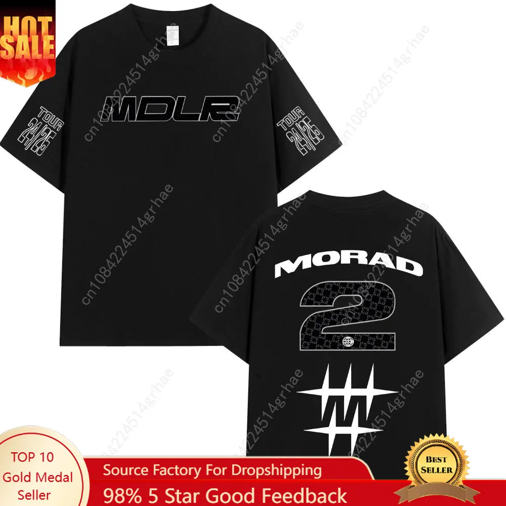 

Rapper Morad MDLR T Shirts Men Women Clothing Fashion Vintage T-shirt Cotton Casual Oversized Short Sleeve T-shirts Streetwear