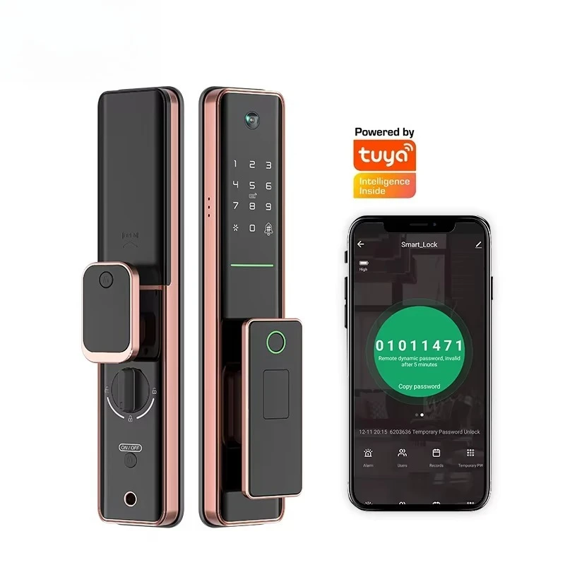 Push Pull Smart Door Locks for Home Tuya Wifi Keyless Camera Smart Door Lock