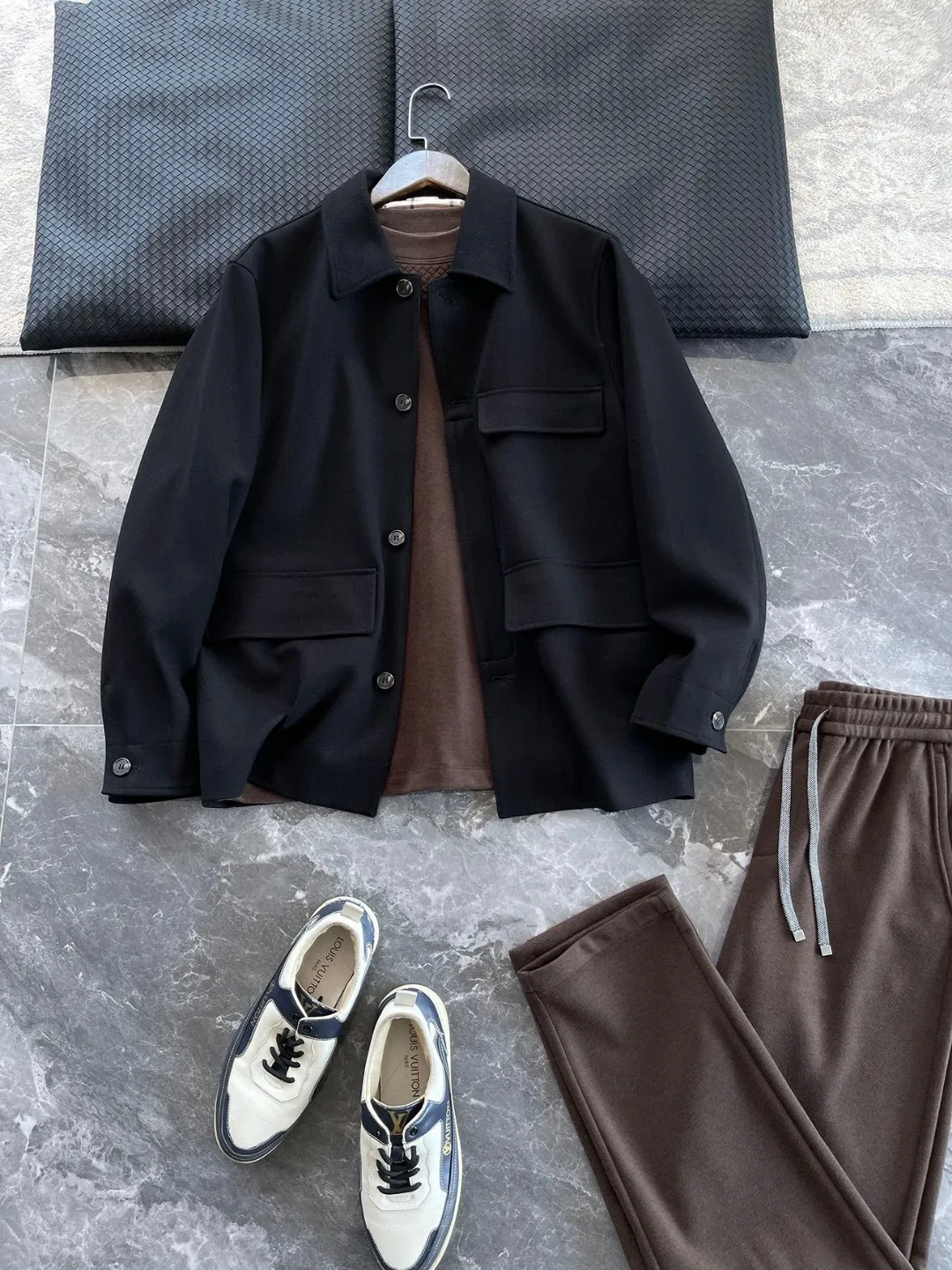 Faionable повседневная мужская верхняя одежда с воротником Jaet, осенняя новинка, подставка из льняного материала, длинный цвет све