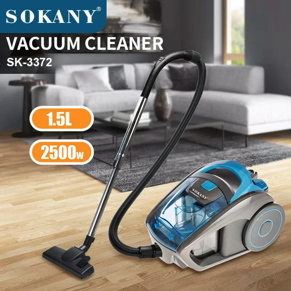 SK-3372 Household Multi-Purpose Vacuum Cleaner, Rotary Cleaning, Crevice Vacuuming, Suitable for Hard Floors, Carpets, Pet Hair