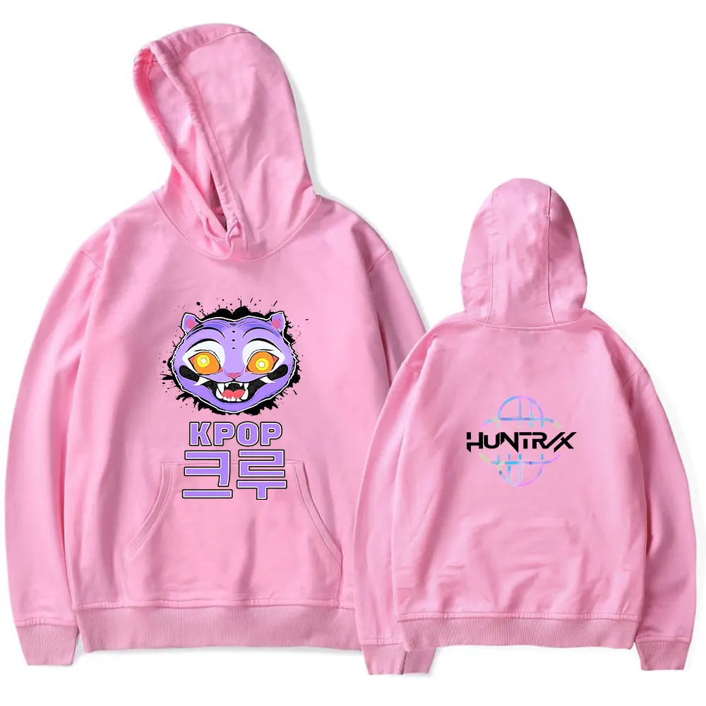 KPop Demon Hunters Vintage Merch Hoodie Men and Women Hip-hop Sports Pullover Sweatshirt