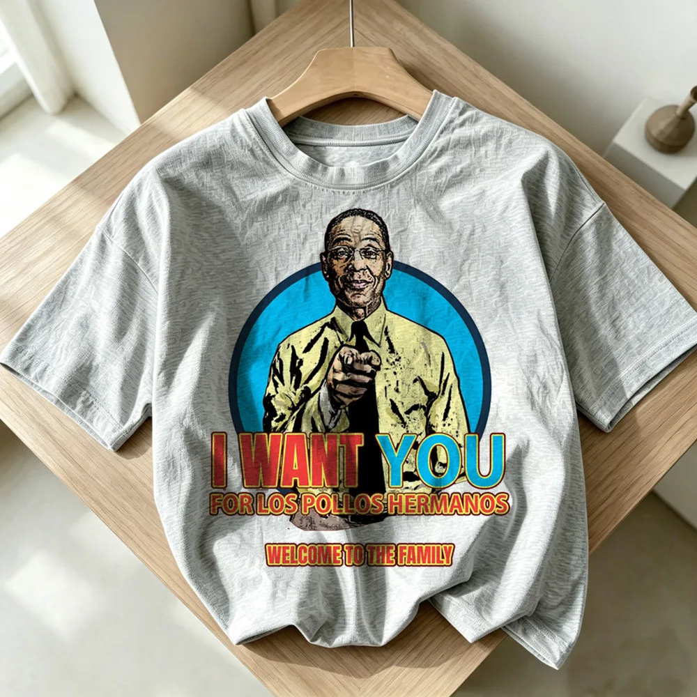 Breaking Bad Los Pollos Hermanos t shirt female y2k kawaii scene  anime 80s t shirt aesthetic gyaru cheap anime jojifuku