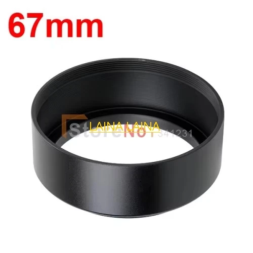 2pcs  67mm Standard Metal Lens Hood for canon nikon 67mm lens 17-85 18-135  filter thread lens Lens accessories