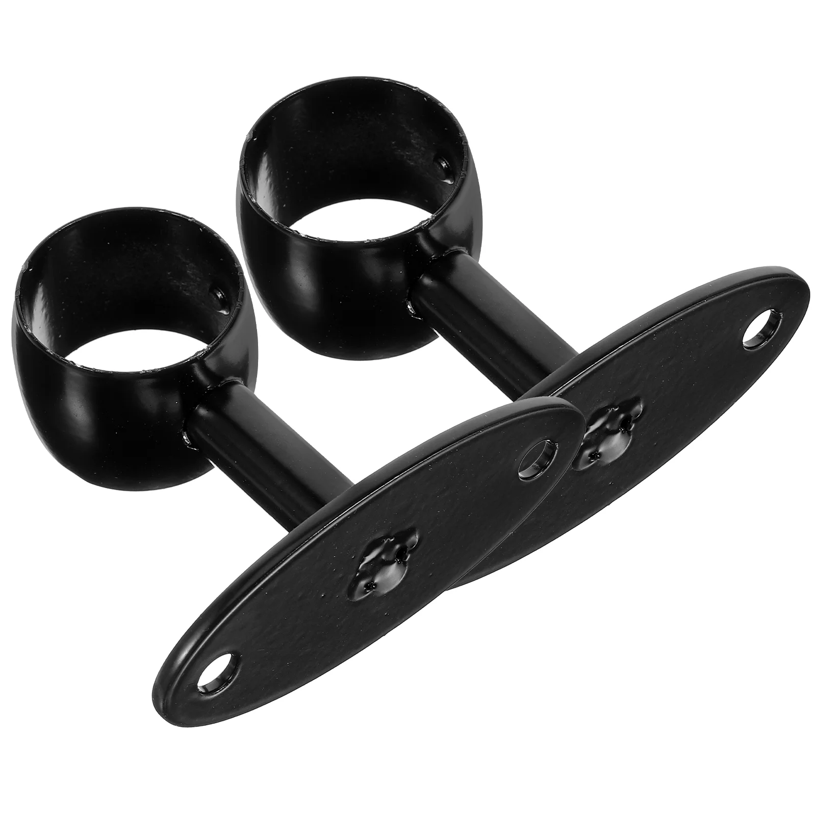 

2 Pcs Ceiling Curtain Track Handrails Brackets Staircase Holder for Stairs Railing Support Stainless Steel Banister