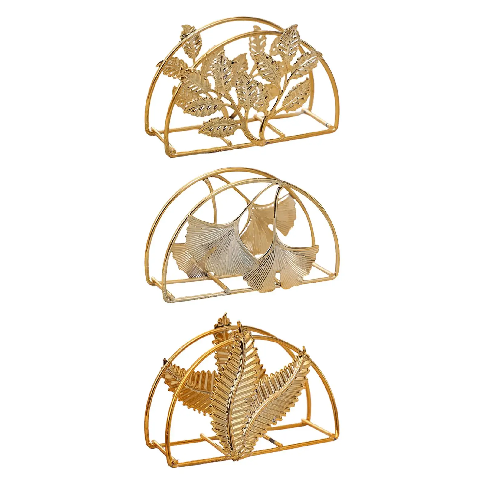 Home Decor Countertop Outdoor Use Gold Kitchen Napkin Holder Mail Letter Sorter Rack for restaurant shop Hotel