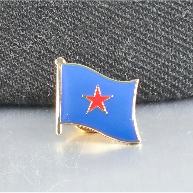 Flag Star Badge Flag Metal Soft Enamel Lapel Badge Pins Brooches