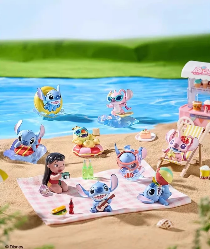 

Disney Stitch Summer Party Peripherals Blind Boxes, Trendy Toys, Figures, Office Ornaments, High-value Gifts