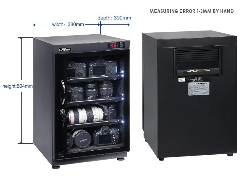 85L humidity control lcd display drying machine for other camera accessories dry age cabinet