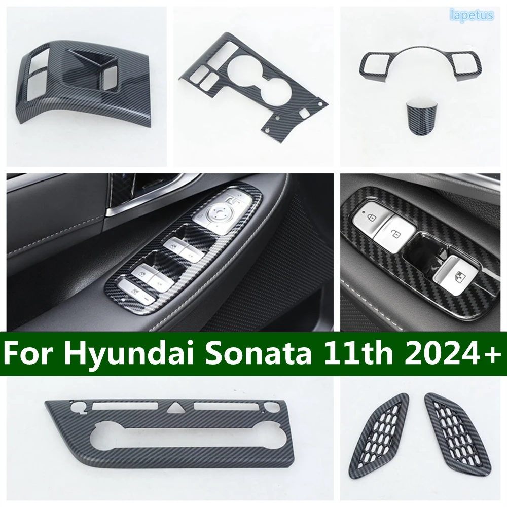 

Window Lift Button Air Conditioning Vent AC Outlet Gear Shift Panel Steering Wheel Cover Trim For Hyundai Sonata 11th 2024 2025
