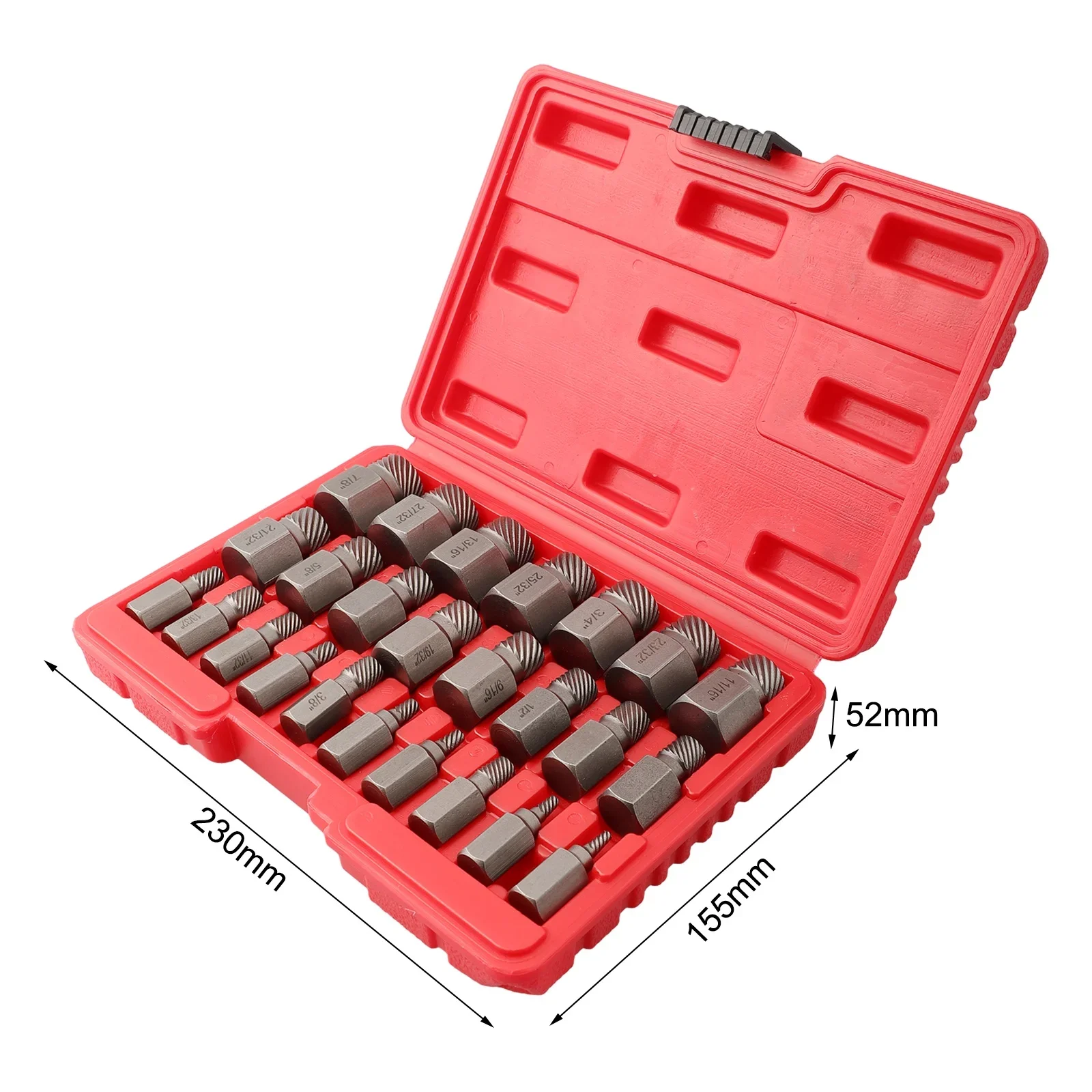 

25-Piece Set Hexagon Socket Head Cap Screw Bolt Extractor Integral Key Damaged Slippery Sliding Teeth Broken Head Bolt