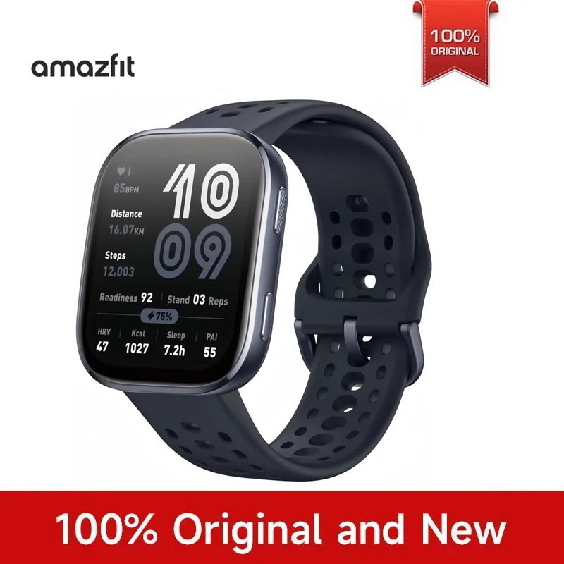 Amazfit Bip 6 Smart Watch, 5ATM Waterproof GPS Heart Rate SpO₂ Sleep Monito 14 Days Battery Sports Fitness Watch For Men Women