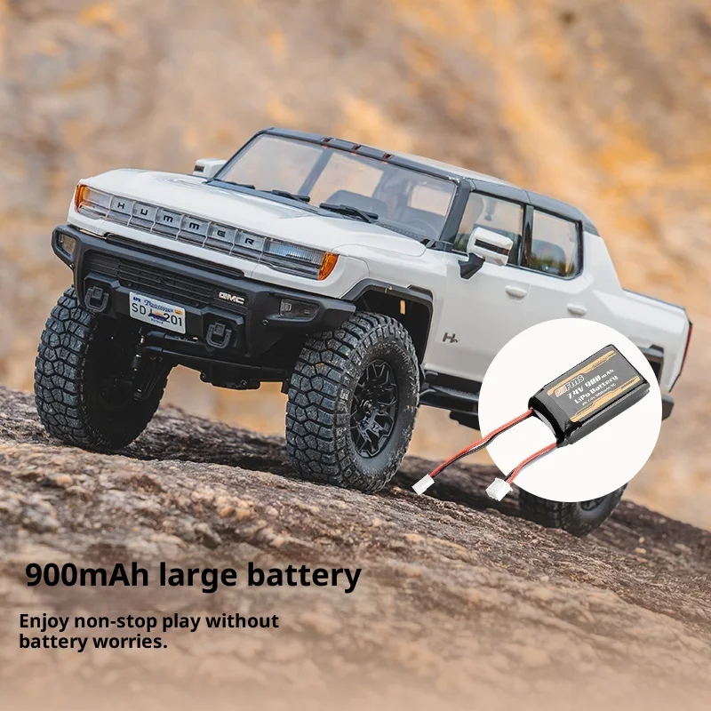 Fms Fcx18 Simulation Hummer Ev Hummer Pickup télécommande véhicule tout-terrain électrique voiture d'escalade deux vitesses quatre roues motrices